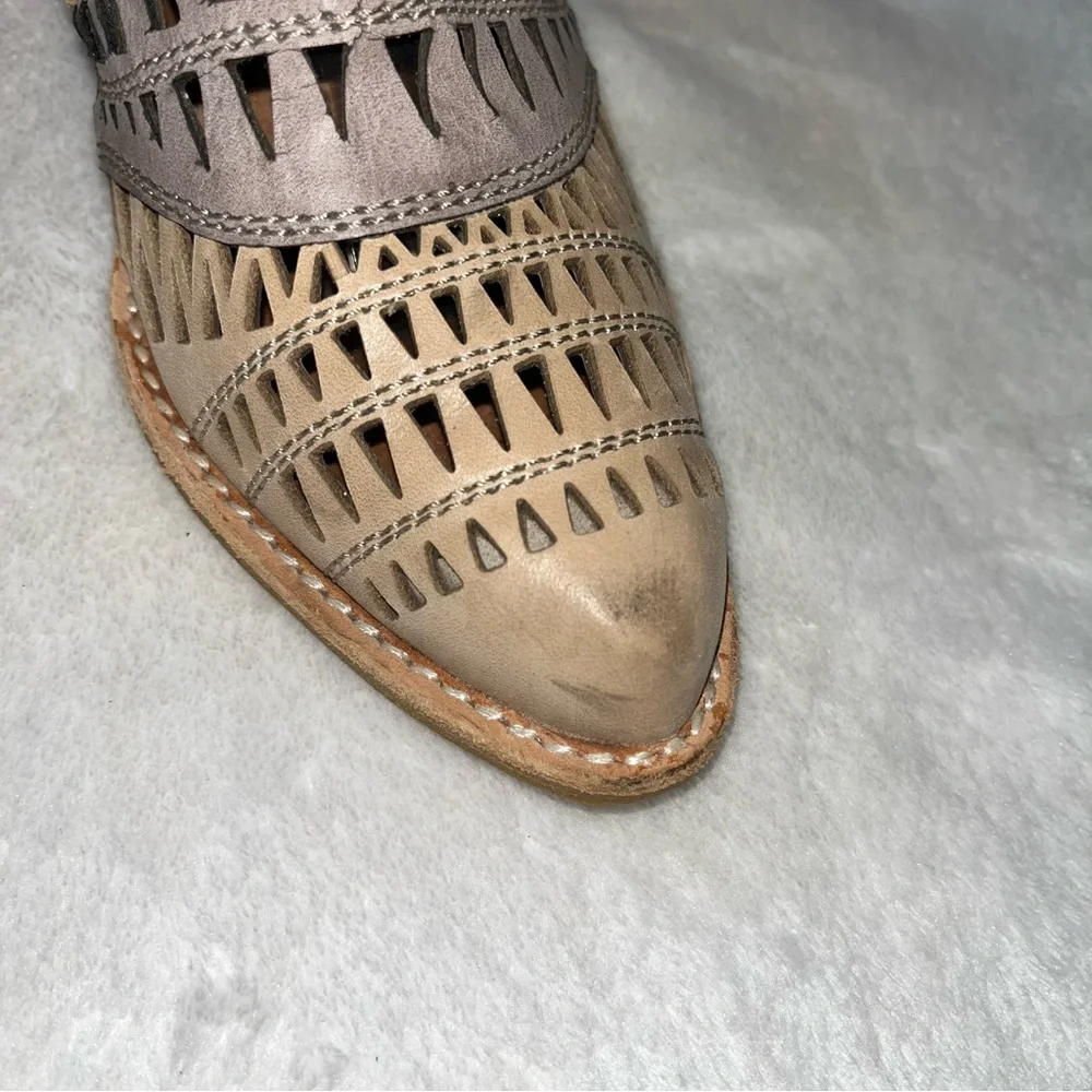 Jeffrey Campbell for Free People Faviola Color Block Cutout Western Booties 7.5